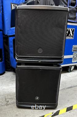 PAIR of Mackie DLM12 2000W 12 inch Powered PA Speakers