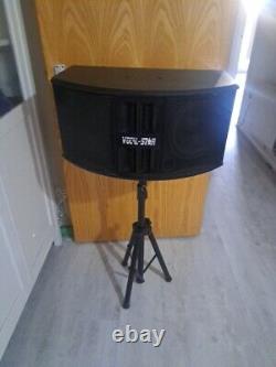 PA Speaker System Set with Stands Pair Active Powered DJ Vocal-Star Vs-250a