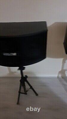 PA Speaker System Set with Stands Pair Active Powered DJ Vocal-Star Vs-250a