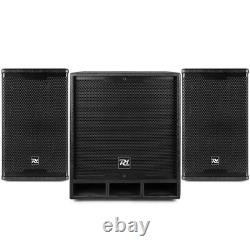PA System for Church, Active 15 Subwoofer with Pair of 8 Speaker Setup, PD1500