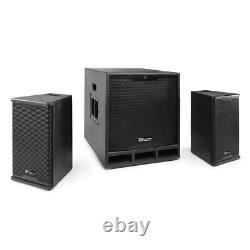 PA System for DJ, Active 12 Subwoofer with Pair of 6.5 Speaker Package, PD1200