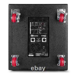 PA System for Live Band, Active 18 Subwoofer with Pair of 10 Speakers Package