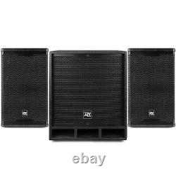 PD1500 Active PA Speaker System 15 Subwoofer and Pair of 8 Tops for Live Bands