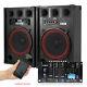 Pair 12 Active Powered Party Speakers Vexus Bluetooth MP3 SD USB Mixer 800W