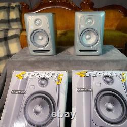 Pair (2) KRK Rokit 5 G3 5'' Powered Studio Monitors Limited Edition Retro Gold