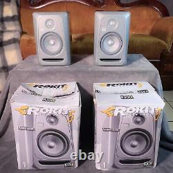 Pair (2) KRK Rokit 5 G3 5'' Powered Studio Monitors Limited Edition Retro Gold