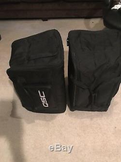 Pair (2) Qsc K10.2 Speakers With Qsc Tote Bags And Power Cords