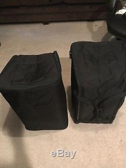 Pair (2) Qsc K10.2 Speakers With Qsc Tote Bags And Power Cords