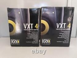Pair 2x KRK VXT4 Powered Active Studio Monitor Speaker DJ Audio Sound Tested#884