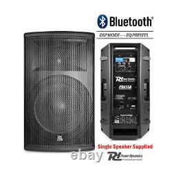 Pair Active DJ Speakers PA Pro Bi-Amp System Bluetooth 15 2800W + STANDS BAGS