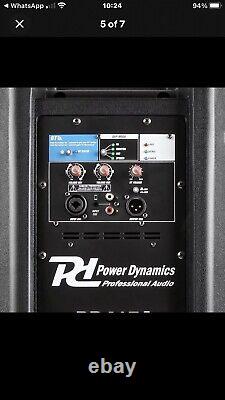 Pair Active DJ Speakers PA Pro Bi-Amplified Disco System Bluetooth 15 2800W