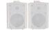 Pair Active Dj Bookshelf Speakers 5 60w White Amplified Powered Pa 170.165uk