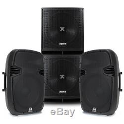 Pair Active Powered RS-15 Speakers 18 Bass Bin Subwoofers4000w Peak SSC2682
