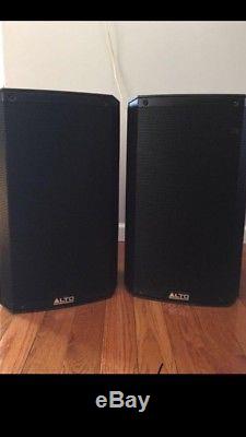 Pair, Alto TS215 15 Powered Active 1100w DJ PA Speaker 2 Channel Mixer