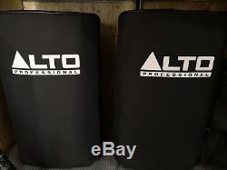 Pair Alto Truesonic TS212 12 1100W Active Powered Speakers With Covers