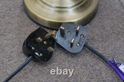Pair Art Deco Tasselled Lamps Mottled Glass Touch Activated Spares Repair Beaded