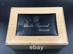 Pair Charles Raymond Chronograph Quartz Water Resistant Wristwatch In Box Sport