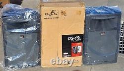 Pair DAS DAS-15A Portable Pro Sound 2 Way 15 Powered Speakers