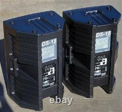 Pair DAS DAS-15A Portable Pro Sound 2 Way 15 Powered Speakers