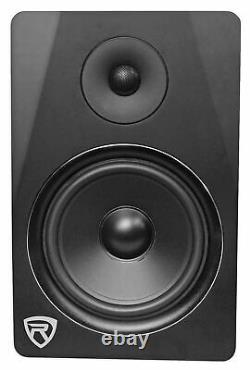 Pair DPM8B 8 2-Way 300W Active Powered Studio Black Audio Monitor Speaker