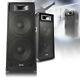 Pair Dual 15 Active Powered DJ Speakers System Skytec CSB215 3200W UK Stock