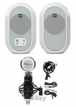 Pair JBL 104 Powered Studio Monitors withBluetooth+Recording Microphone 104SET-BTW