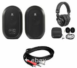 Pair JBL 104 Powered Studio Reference Monitors withBluetooth+Headphones 104SET-BT