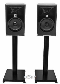 Pair JBL 305P MkII 5 Powered Studio Monitor Monitoring Speakers+21 Stands