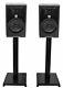 Pair JBL 305P MkII 5 Powered Studio Monitor Monitoring Speakers+21 Stands
