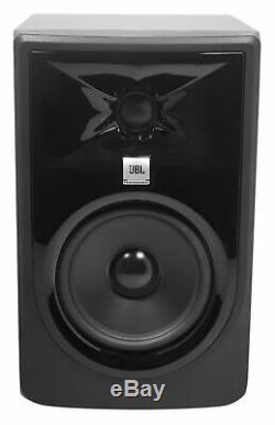 Pair JBL 305P MkII 5 Powered Studio Monitor Monitoring Speakers+37 Stands