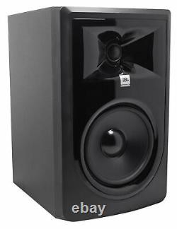 Pair JBL 306P MkII 6 Powered Studio Monitor Monitoring Speakers+21 Stands