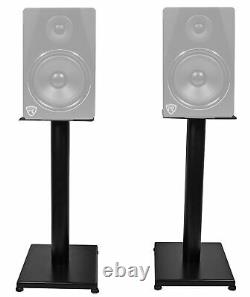 Pair JBL 306P MkII 6 Powered Studio Monitor Monitoring Speakers+21 Stands
