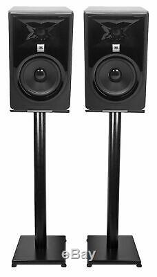 Pair JBL 306P MkII 6 Powered Studio Monitor Monitoring Speakers+29 Stands