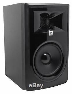 Pair JBL 306P MkII 6 Powered Studio Monitor Monitoring Speakers+29 Stands