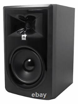 Pair JBL 306P MkII 6 Powered Studio Monitor Monitoring Speakers+37 Stands