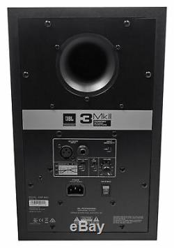 Pair JBL 306P MkII 6 Powered Studio Monitor Monitoring Speakers+37 Stands