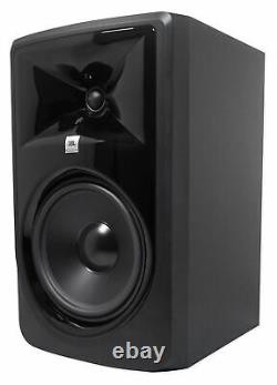 Pair JBL 308P MkII 8 Powered Studio Monitor Monitoring Speakers+37 Stands