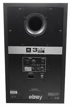 Pair JBL 308P MkII 8 Powered Studio Monitor Monitoring Speakers+37 Stands