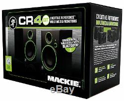 Pair Mackie CR4BT 4 Powered Studio Monitors/Computer Speakers with Bluetooth