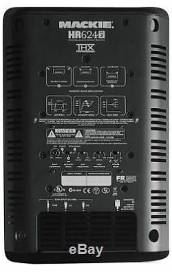 Pair Mackie HR624 MKII HR-624 MK2 Powered THX Studio Monitors