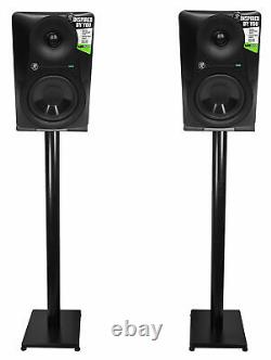 Pair Mackie MR524 5 50 Watt Powered Active Studio Monitor Speakers+37 Stands