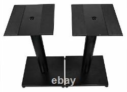 Pair Mackie MR624 6.5 65 Watt Powered Active Studio Monitor Speakers+21 Stands