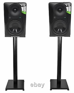 Pair Mackie MR624 6.5 65 Watt Powered Active Studio Monitor Speakers+29 Stands