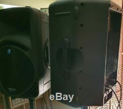 Pair Mackie Srm 450 Powered/active Speakers 2000w Tot. Inc. Mains&xlr Leads+stands