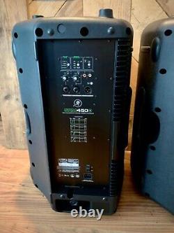 Pair Mackie Srm 450 V3 Powered Speakers + Gig Bags