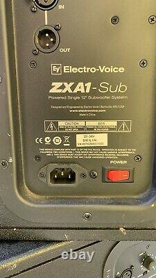 Pair Of Electro-Voice ZXA1-Sub 12 700W Active Powered Subwoofer Bass Bins