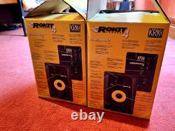 Pair Of KRK ROKIT 4 G4 Studio Monitor Black Speakers Rokit4 Powered
