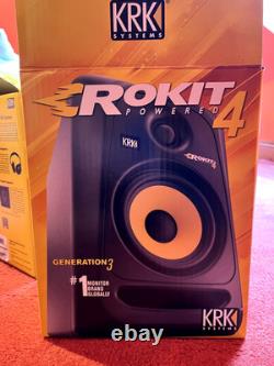 Pair Of KRK ROKIT 4 G4 Studio Monitor Black Speakers Rokit4 Powered