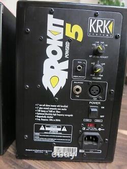 Pair Of KRK Rokit 5 Powered Studio Monitors Speakers Gen 1