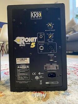 Pair Of KRK Rokit 5 RPG2 Powered Monitor Speakers Black Rockit Yellow